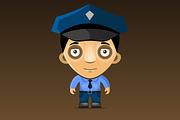 Cartoon Police Officer 