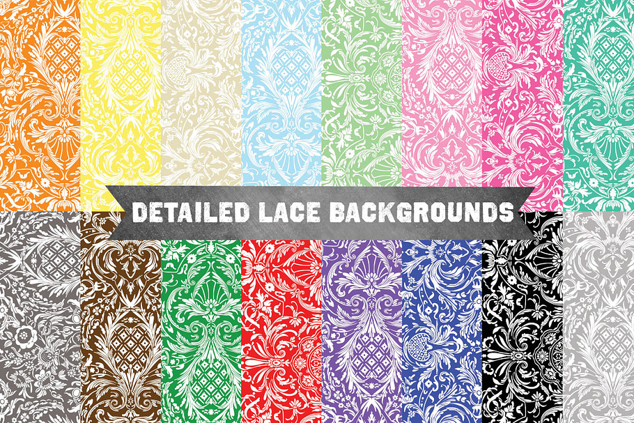 Highly Detailed Lace Pattern