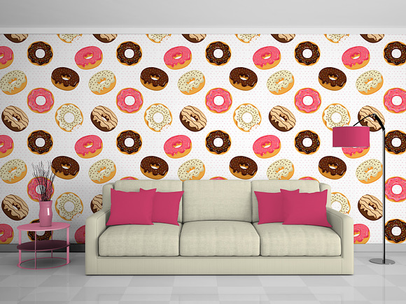 Cute donuts with colorful glazing in Graphics - product preview 6