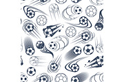 Soccer and football seamless pattern