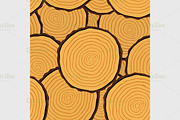 Cut log butt seamless pattern