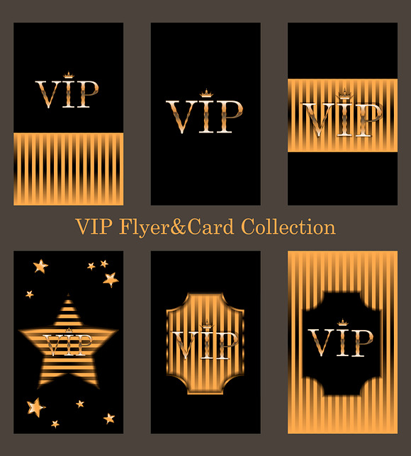 Set VIP Flyers&Card  in Objects - product preview 1
