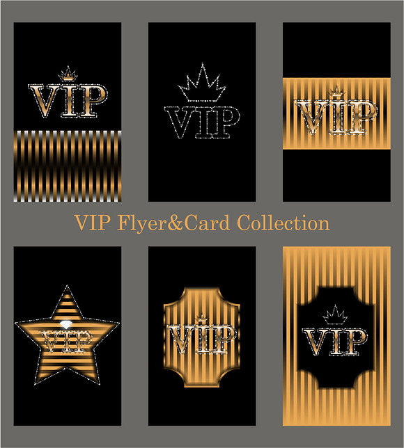 Set VIP Flyers&Card  in Objects - product preview 2
