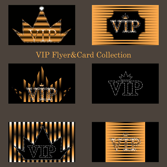 Set VIP Flyers&Card  in Objects - product preview 3