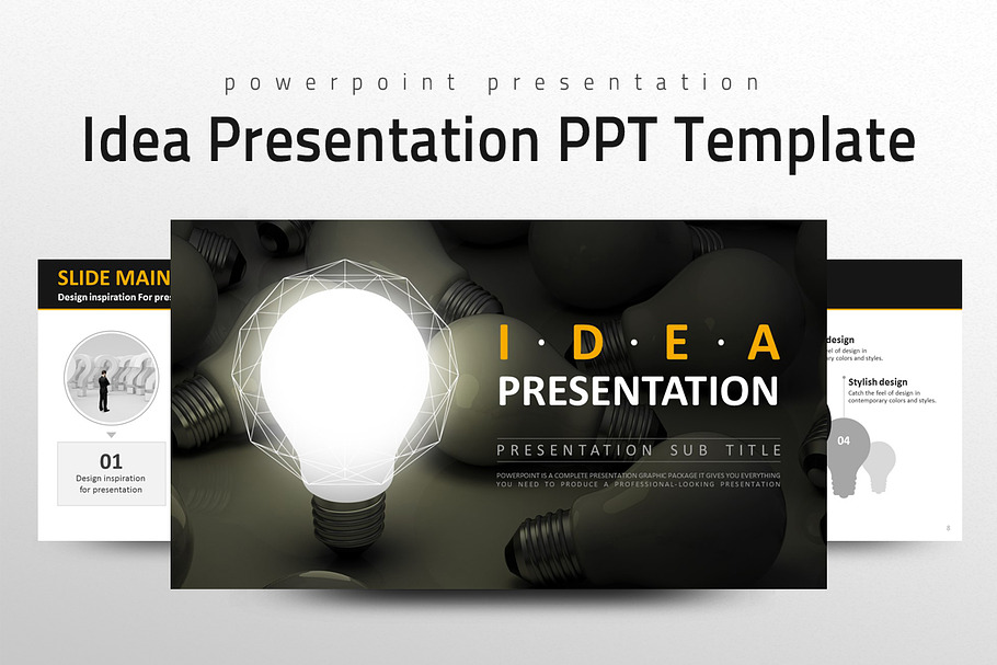 Idea Presentation PPT Template in PowerPoint Templates - product preview 8