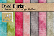 20 Dyed Burlap Fabric Textures