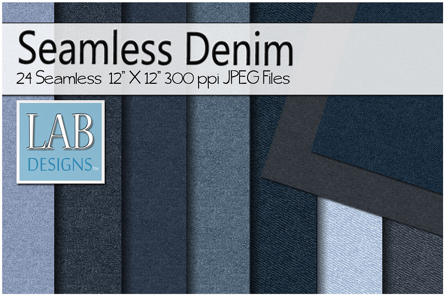 24 Seamless Denim Jean Textures in Textures - product preview 8
