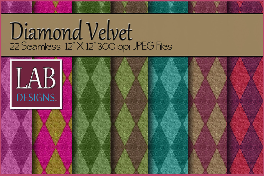 22 Diamond Velvet Fabric Textures in Textures - product preview 8