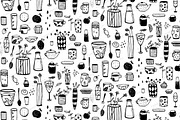 Plate Cup Seamless Pattern