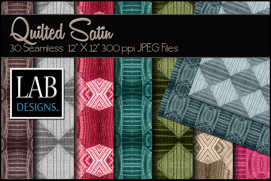 30 Quilted Satin Fabric Textures