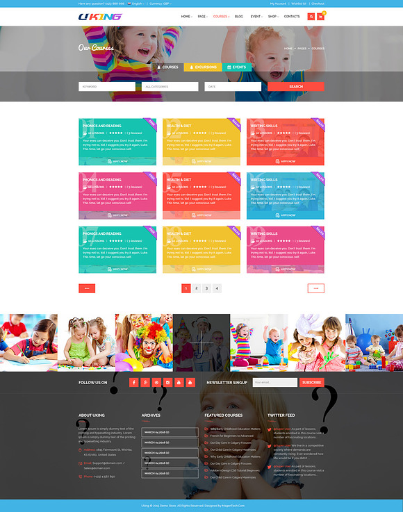 SJ Uking Joomla KindergartenTemplate in Website Templates - product preview 3