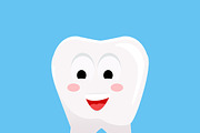 Healthy Tooth with Happy Face