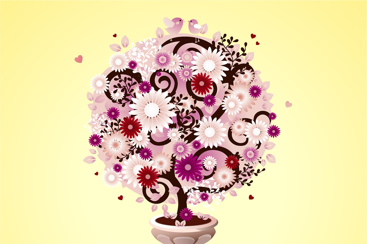 Business cards with floral ornament in Illustrations - product preview 8