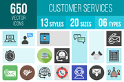 650 Customer Services Icons