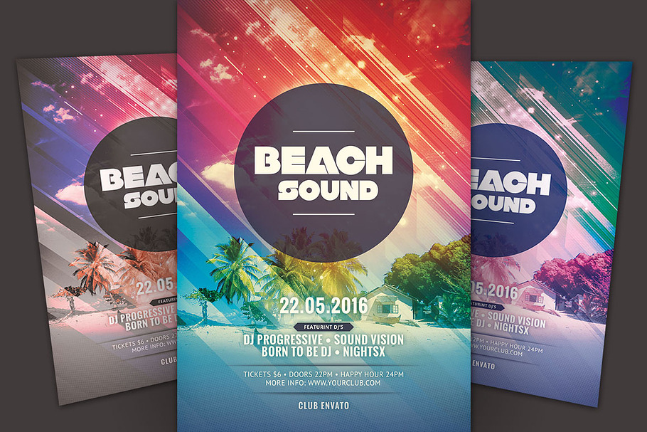 Beach Sound Flyer in Flyer Templates - product preview 8