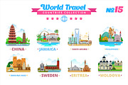 World Travel Countries Collection 15