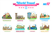 World Travel Countries Collection 17