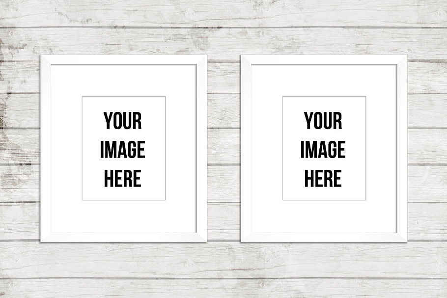 Double white frame display in Product Mockups - product preview 8