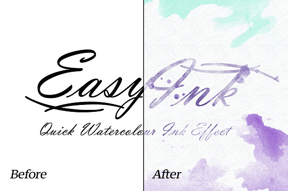 Watercolor - EasyInk - Quick Ink Efx in Product Mockups - product preview 2