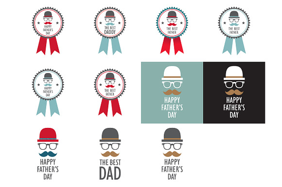 11 Happy Father's Day Greeting Cards in Illustrations - product preview 1