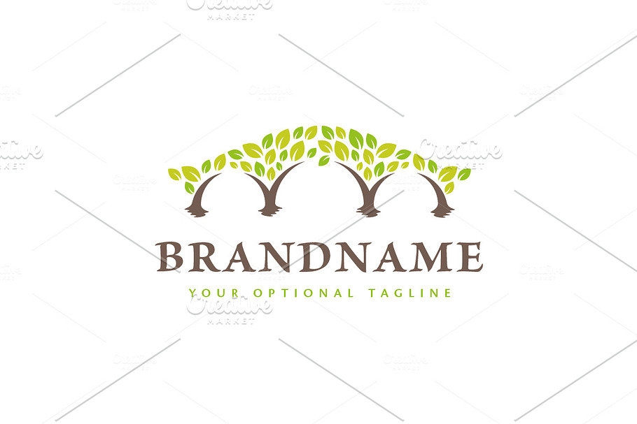 Bridge of Trees Logo in Logo Templates - product preview 8