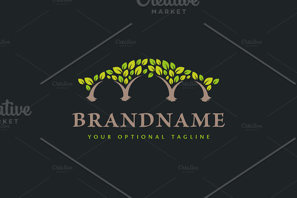 Bridge of Trees Logo in Logo Templates - product preview 1
