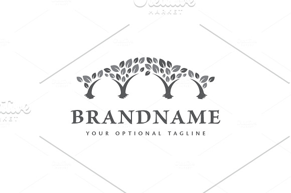 Bridge of Trees Logo in Logo Templates - product preview 2