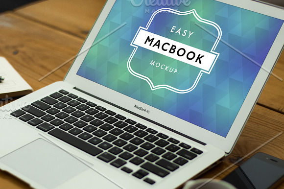 Mockup Macbook Air Mac 8 in Mobile & Web Mockups - product preview 1