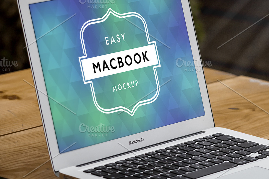 Mockup Macbook Air 6 in Mobile & Web Mockups - product preview 8