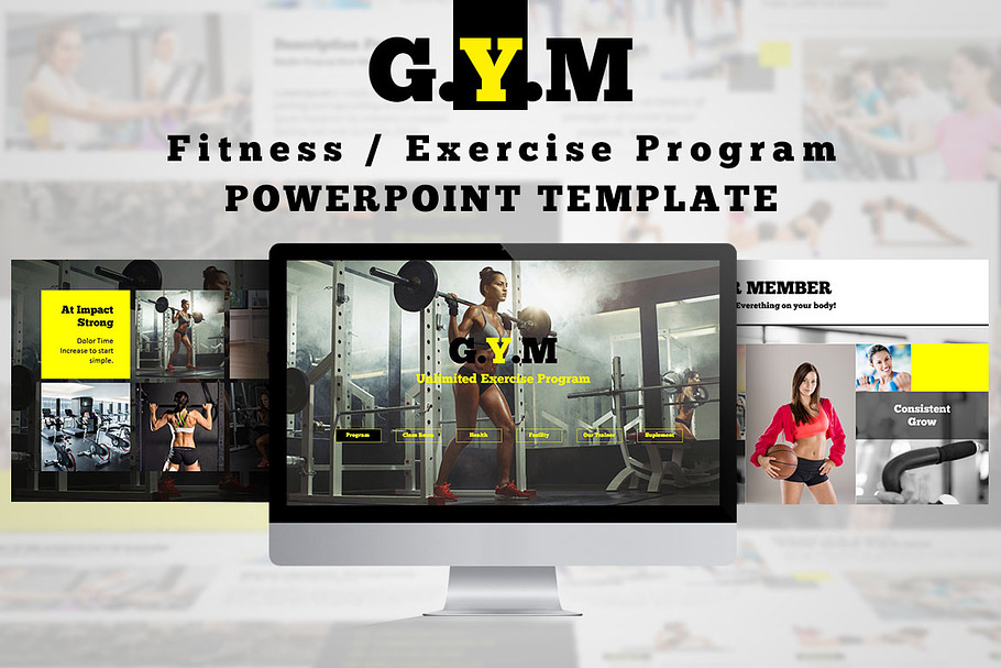 Fitness Center Powerpoint Template in PowerPoint Templates - product preview 8
