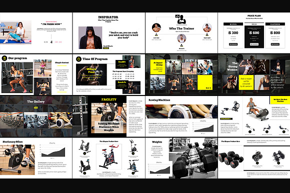 Fitness Center Powerpoint Template in PowerPoint Templates - product preview 2