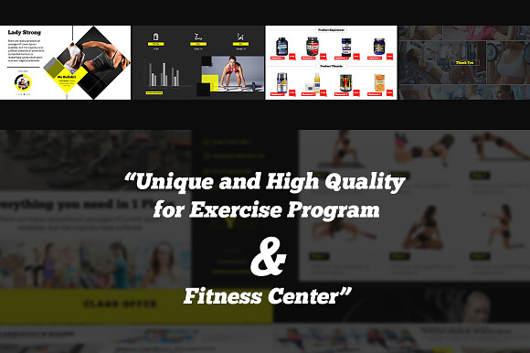 Fitness Center Powerpoint Template in PowerPoint Templates - product preview 3