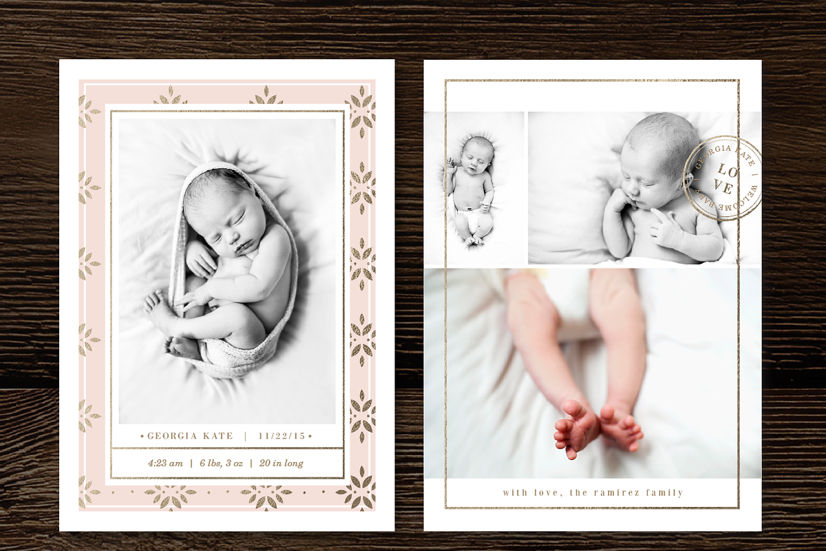 Baby Announcement Template in Flyer Templates - product preview 8