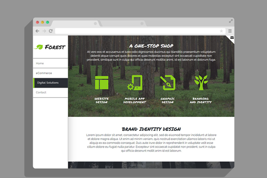 Forest - Vertical Nav Muse Template in Website Templates - product preview 8