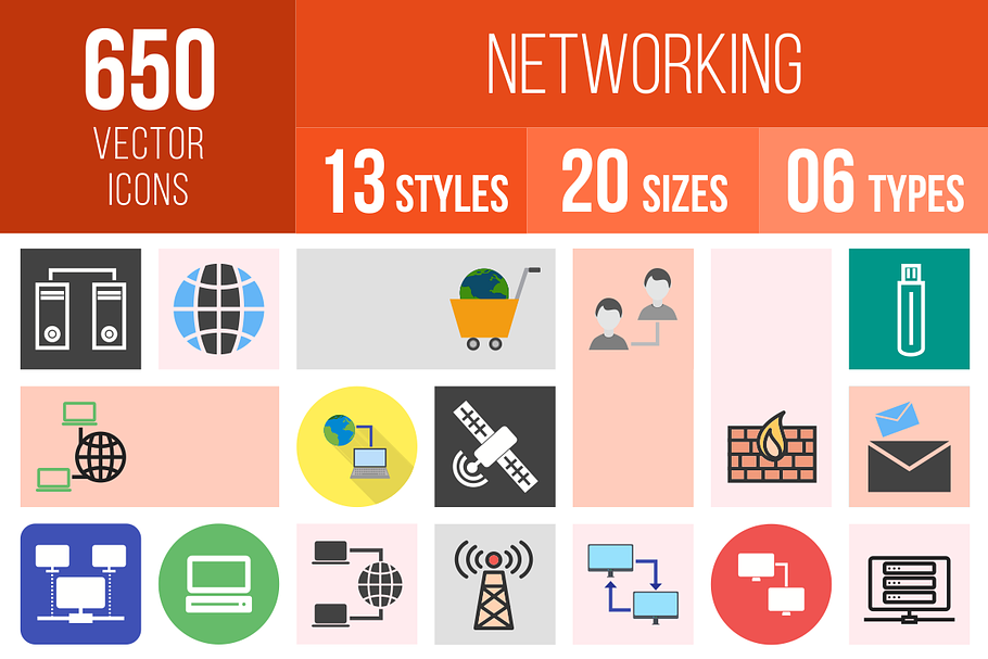 650 Networking Icons