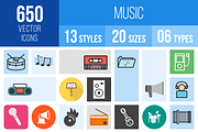 650 Music Icons