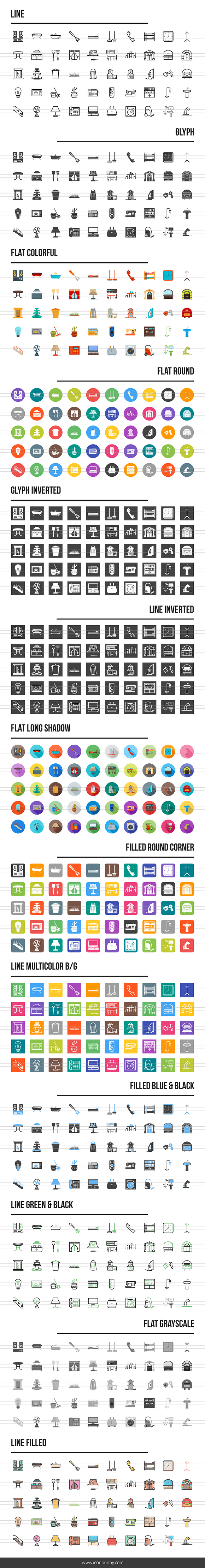 650 Home Icons in Graphics - product preview 1