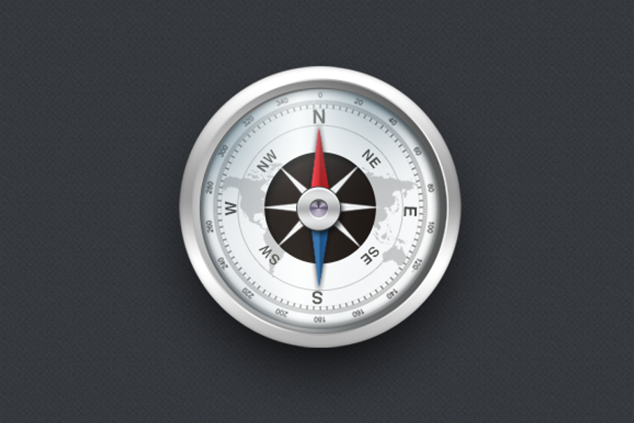 Detailed Compass Icon | Custom-Designed Icons ~ Creative Market