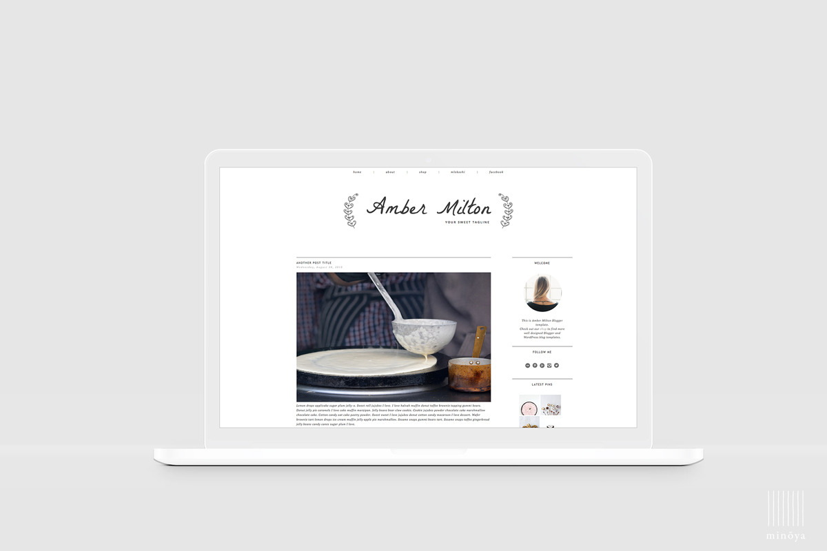 Dainty Blogger Template in Themes - product preview 8