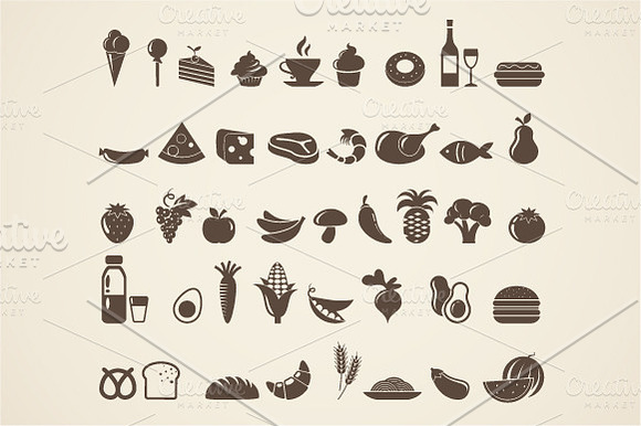 Health Food Infographics in Illustrations - product preview 1