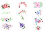 Watercolor Flower Collection