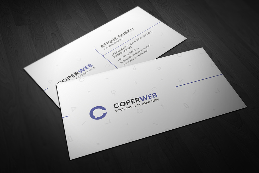 Creative Minimal Business Card in Business Card Templates - product preview 8