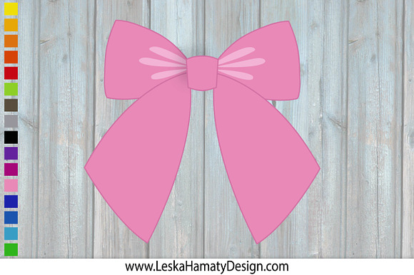 Bow Clipart Scrapbook Embellishment in Illustrations - product preview 1