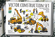 Vector building doodles set