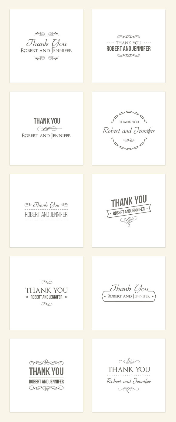 Wedding Thank You Overlays in Photoshop Layer Styles - product preview 1