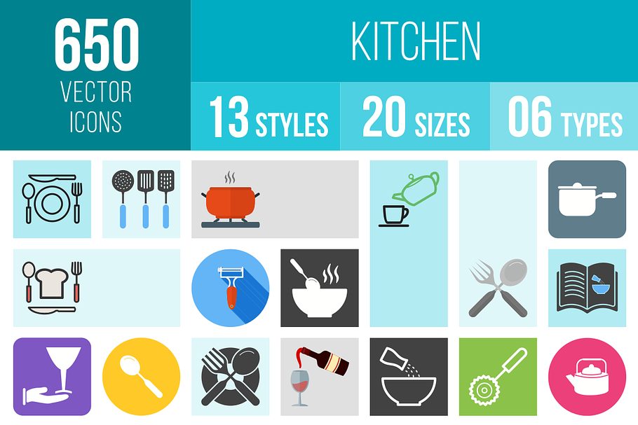 650 Kitchen Icons