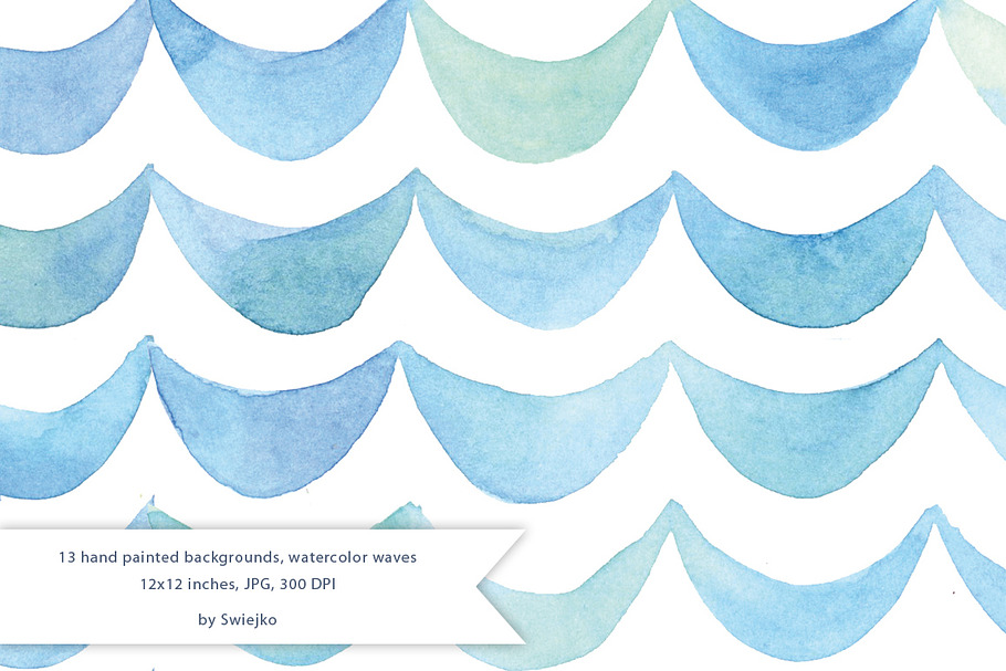 Watercolor Paper,Ocean Waves in Illustrations - product preview 8