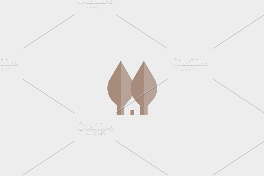 Leaf house logo in Logo Templates - product preview 8