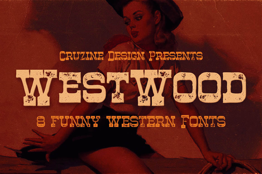 Westwood - Funny Western Font in Display Fonts - product preview 8