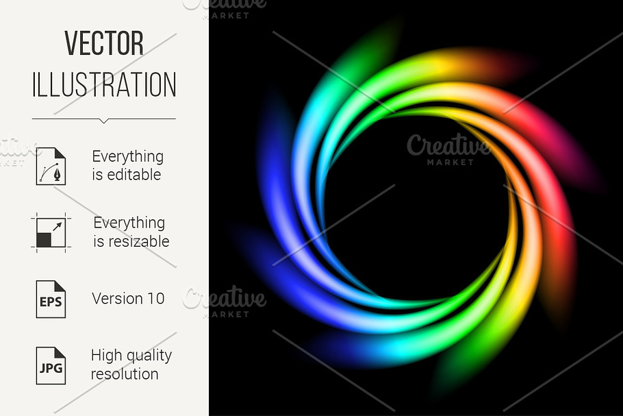 Abstract Rainbow Ray in Graphics - product preview 8